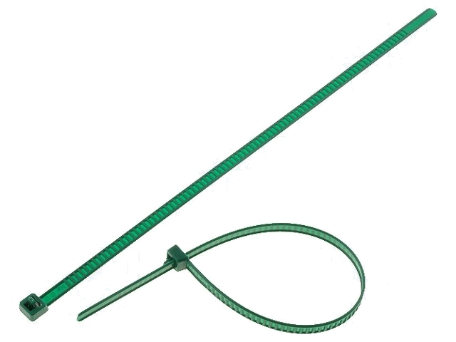 Kabelbinder; losmaakbaar; L: 195mm; W: 4,7mm; polyamide; 245N; groen Kabelbinder; losmaakbaar; L: 195mm; W: 4,7mm; polyamide; 245N; groen